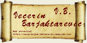 Večerin Barjaktarević vizit kartica